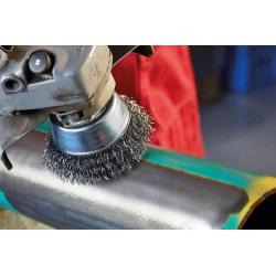 LESSMANN hrncový kartáč ocelový drát krimpovaný 65x0,35 mm • Vtools.cz