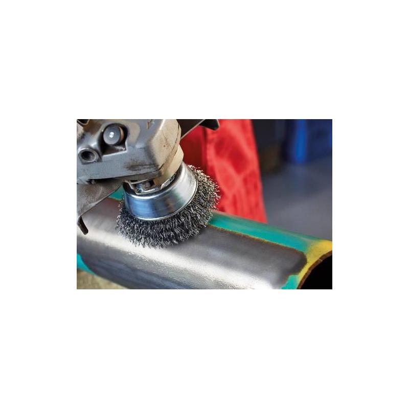 LESSMANN hrncový kartáč ocelový drát krimpovaný 65x0,35 mm • Vtools.cz