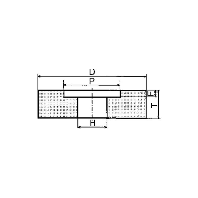 Schleifscheibe NK K60 300x40x76 mm Aussp. Müller • Vtools.cz