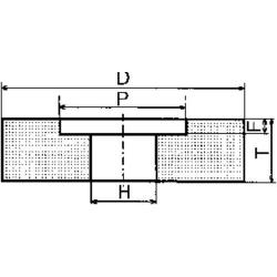 Brusný kotouč EK K60 200x25x51 mm Müller • Vtools.cz