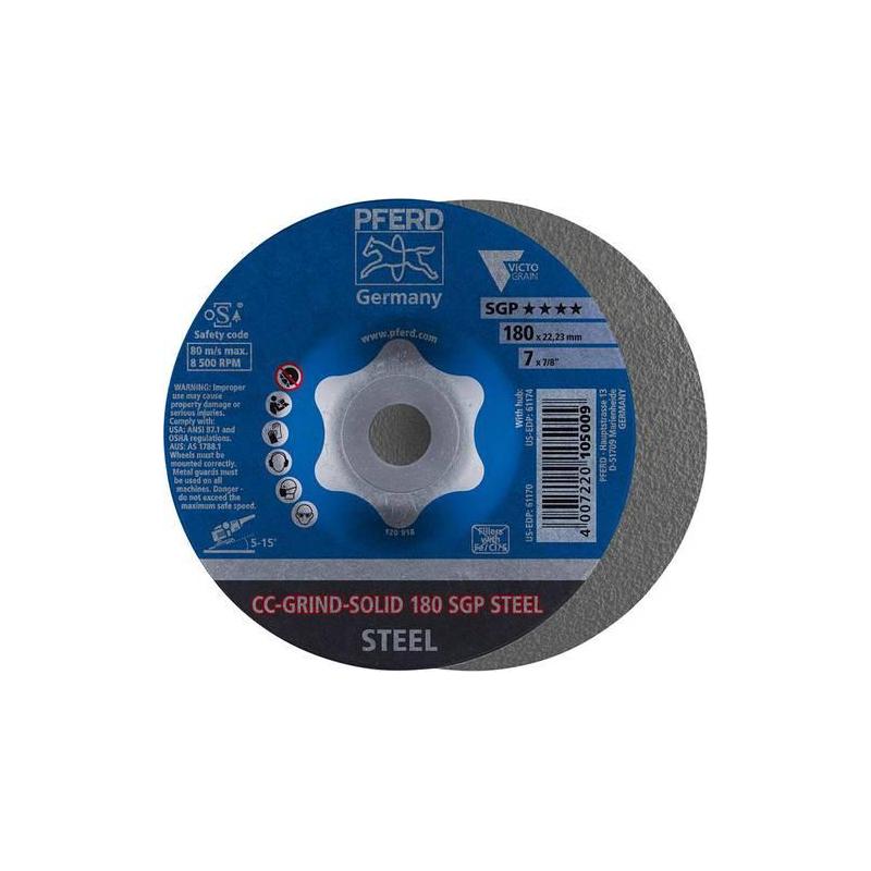 Brusný kotouč CC-Grind-Solid SGP STEEL 180 mm Pferd • Vtools.cz