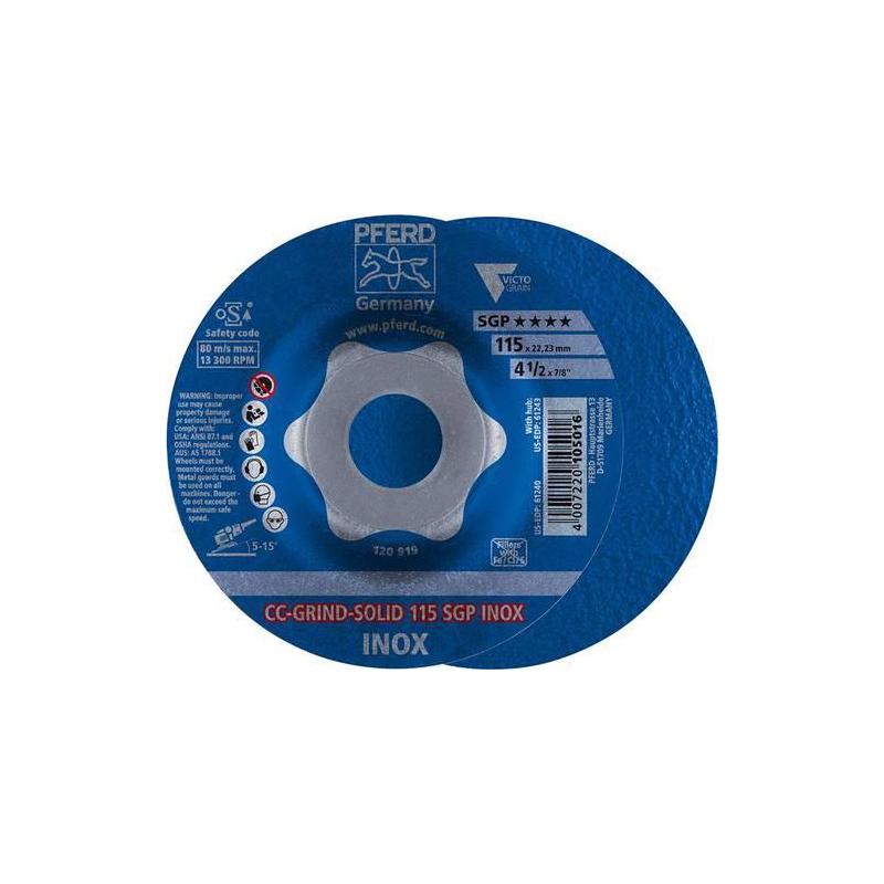 Brusný kotouč CC-Grind-Solid SGP INOX 115 mm Pferd • Vtools.cz