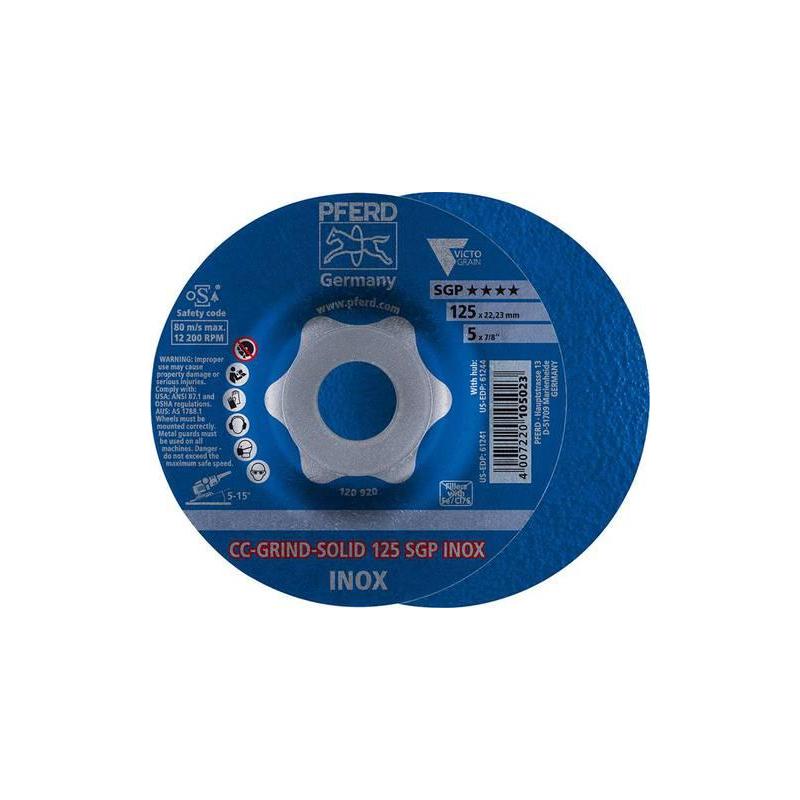 Brusný kotouč CC-Grind-Solid SGP INOX 125 mm Pferd • Vtools.cz