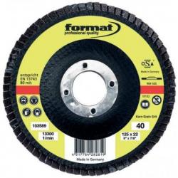 Brusný mopový kotouč se skleněným závitem 115 mm K 60 rovný Format • Vtools.cz