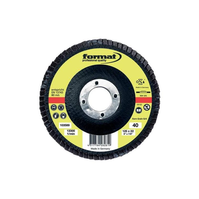 Brusný mopový kotouč se skleněným závitem 115 mm K 60 rovný Format • Vtools.cz