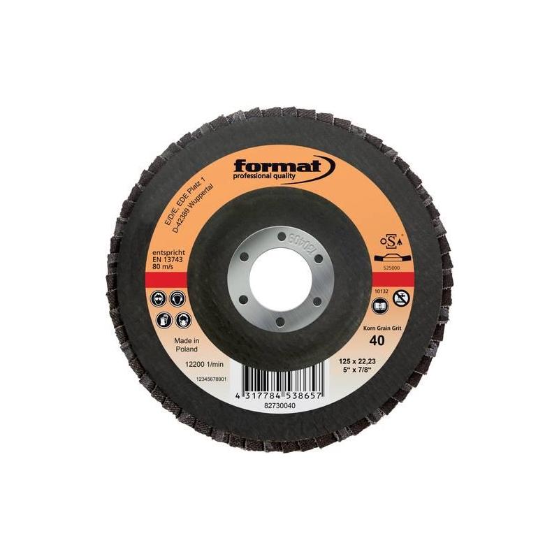 Brusný mopový kotouč se skleněným závitem 125 mm K 60 gewöl.  Format • Vtools.cz