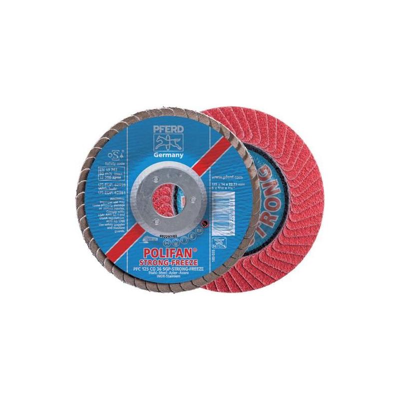 PFERD Polifan flap disk SGP CO-Strong FREEZE 125x22,23 mm, K 50 • Vtools.cz