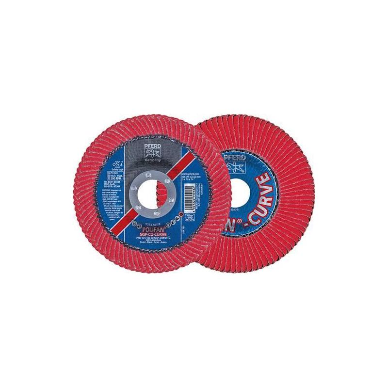 PFERD Polifan klapkový kotouč K60 PFR 125 CO 60 SGP- oblouk L/22,23 • Vtools.cz