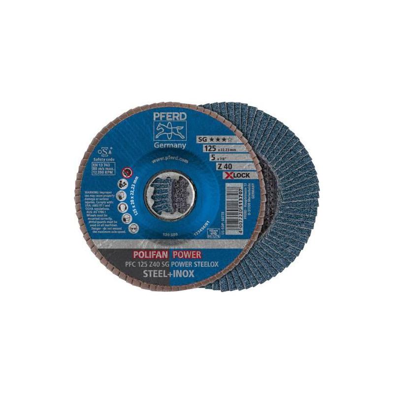 Broušení ventilátorů. x-LOCK 115 mm K80SGPSTEELOx Pferd • Vtools.cz