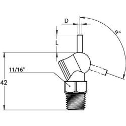 Vysokotlaká tryska xW š. 70 bar 1/8"D3 mm L 0 mm IBT • Vtools.cz