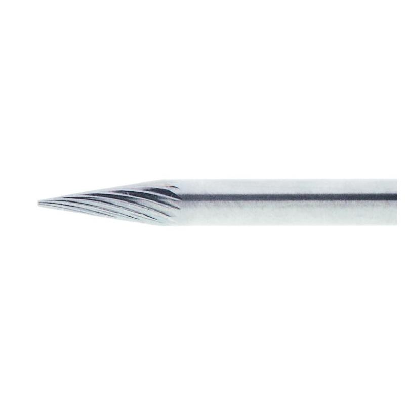 Fréza LUKAS HFM špičatý kužel pro nerezovou ocel/ocel 6x18 mm stopka 6 mm • Vtools.cz