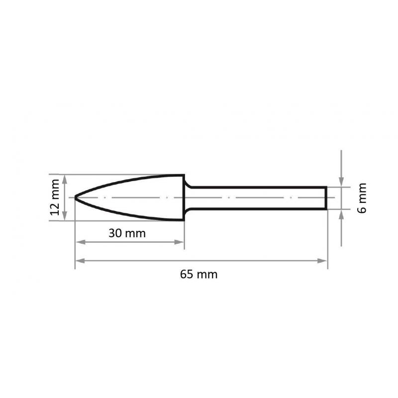 Fréza LUKAS HFG univerzální 12x30 mm stopka 6 mm • Vtools.cz