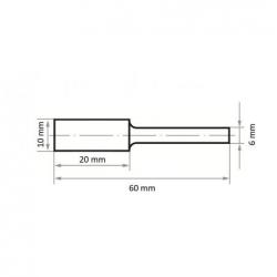 Fréza LUKAS HFA válcová na nerezovou ocel/ocel 10x20 mm stopka 6 mm • Vtools.cz