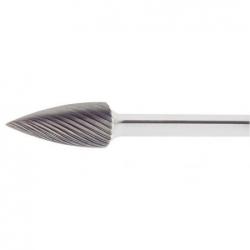 Fréza LUKAS HFG s úhlovým tvarem pro plasty/dřevo/pryž 6x18 mm stopka 6 mm • Vtools.cz