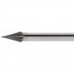 Minifrézy LUKAS HSS MF se špičatým kuželem pro nerezovou ocel/ocel 4x7 mm stopka 3 mm • Vtools.cz