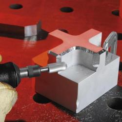 Fréza LUKAS HFC Kulatý válcový tvar pro hliník 12x25 mm stopka 6 mm • Vtools.cz