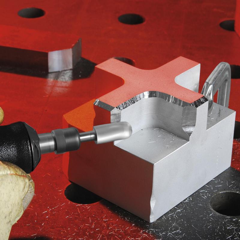 Fréza LUKAS HFC Kulatý válcový tvar pro hliník 12x25 mm stopka 6 mm • Vtools.cz