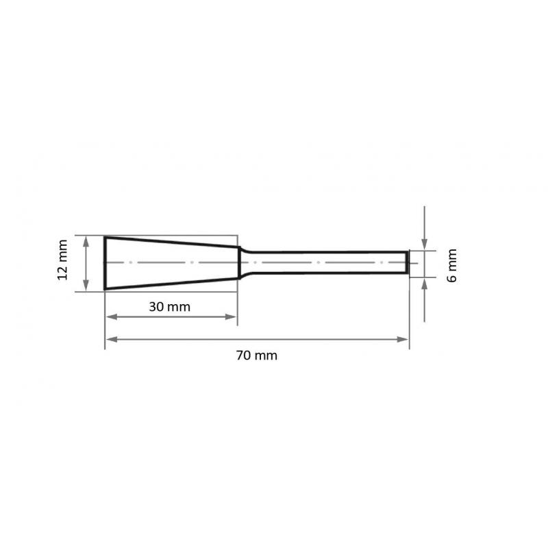 HSS fréza MFNS speciální tvar pro nerezovou ocel/ocel 12x30 mm stopka 6 mm • Vtools.cz