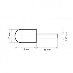Držák nástrojů LUKAS GTWR pro brusné čepičky se stopkou 10x15 mm 3,17 mm // (1/8") palce • Vtools.cz