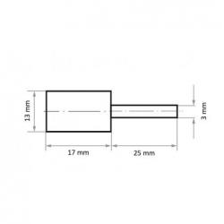 Držák nástrojů GTZY pro brusné čepičky 13x17 mm stopka 3 mm • Vtools.cz