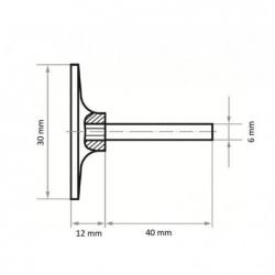Držák nástrojů GTH pro brusné listy Ø 30 mm stopka 6 mm • Vtools.cz