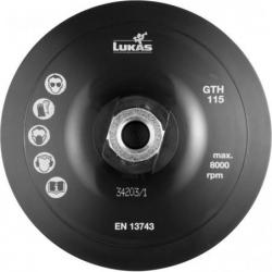 Držák nástrojů LUKAS GTHx pro brusné listy na suchý zip Ø 115 mm se závitem M14 • Vtools.cz