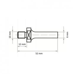 Držák nástrojů LUKAS ASB pro nástroje s vnitřním závitem M10 6 mm • Vtools.cz