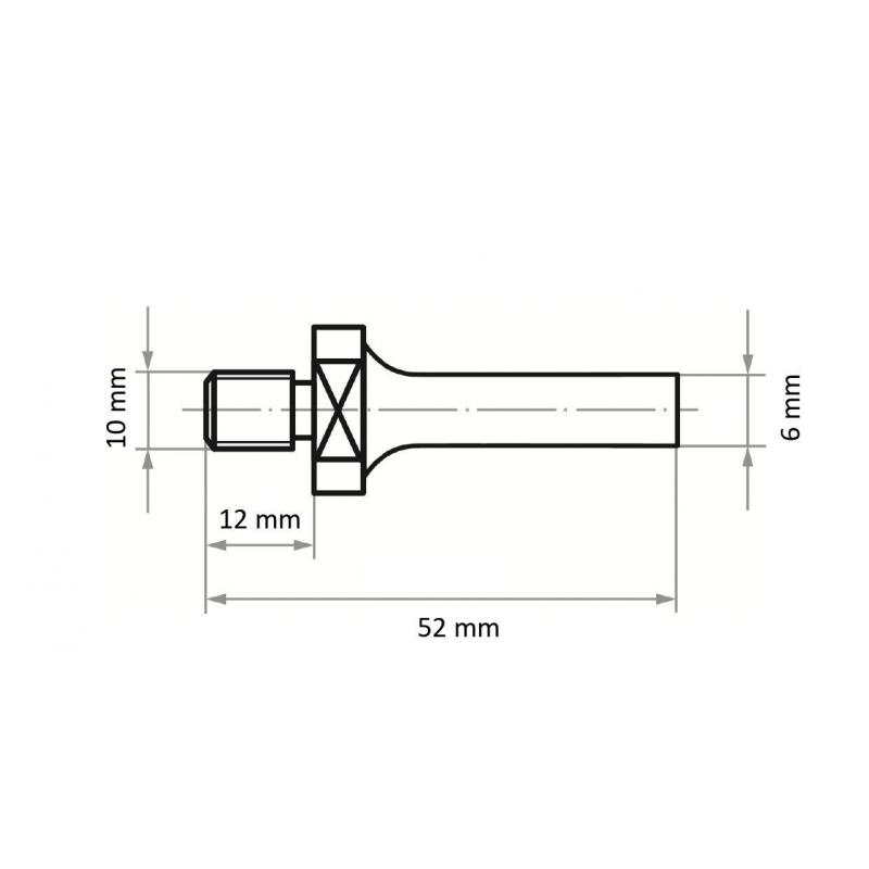 Držák nástrojů LUKAS ASB pro nástroje s vnitřním závitem M10 6 mm • Vtools.cz