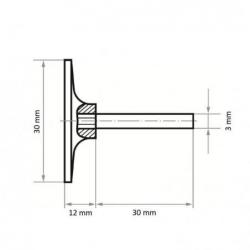 Držák nástrojů GTK pro brusné listy Ø 30 mm stopka 3 mm • Vtools.cz