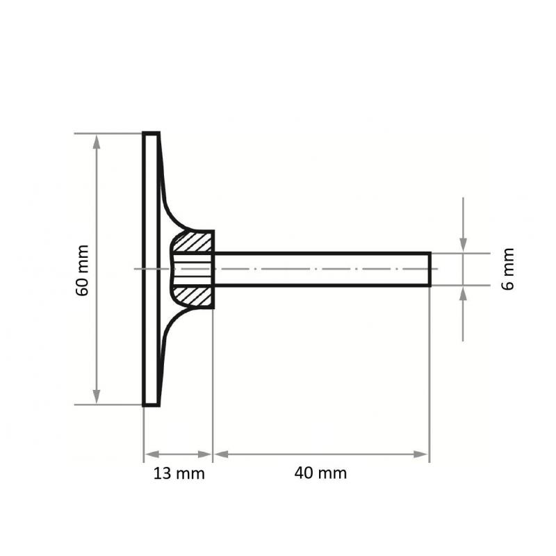 Držák nástrojů GTK pro brusné kotouče Ø 60 mm stopka 6 mm • Vtools.cz