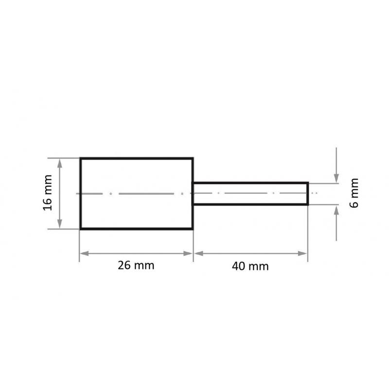Nástrojový držák GTZY pro brusná pouzdra 16x26 mm stopka 6 mm • Vtools.cz