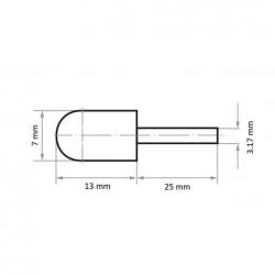 Držák nástrojů LUKAS GTWR pro brusné čepičky se stopkou 7x13 mm 3,17 mm // (1/8") palce • Vtools.cz