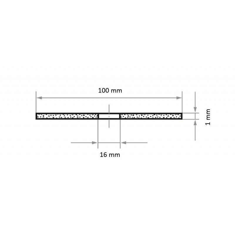 Řezný kotouč T41 na nerezovou ocel 100x1 mm rovný • Vtools.cz