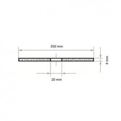 Řezný kotouč T41 na ocel 350x4 mm rovný • Vtools.cz