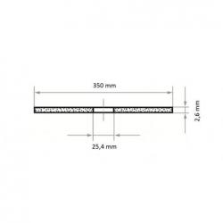 Řezný kotouč T41 pro nerezovou ocel 350x2,6 mm rovný • Vtools.cz
