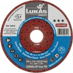 Řezný kotouč T41 pro nerezovou ocel 125x1 mm rovný • Vtools.cz