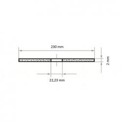 Řezný kotouč T41 na nerezovou ocel 230x2 mm rovný • Vtools.cz