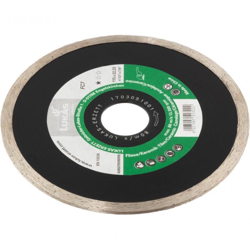 Diamantový řezný kotouč FC7 na dlaždice/kamen Ø 125 mm pro úhlovou brusku • Vtools.cz