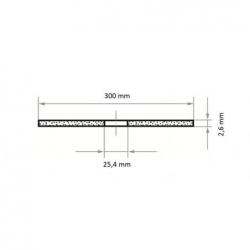 Řezný kotouč T41 na ocel 300x2,6 mm rovný • Vtools.cz