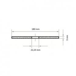 Řezný kotouč T41 na kámen 180x3 mm rovný • Vtools.cz