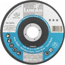 10x řezný kotouč v plechu T41 na nerezovou ocel 125x1 mm rovný • Vtools.cz