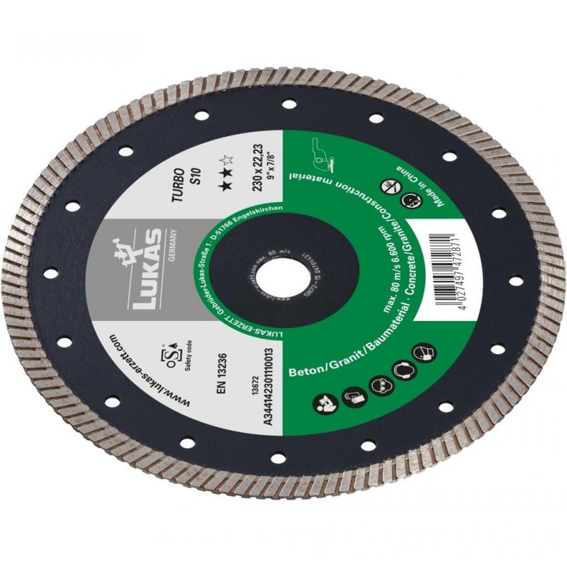Diamantový řezný kotouč TURBO S10 na beton/stavební materiál Ø 115 mm pro úhlovou brusku • Vtools.cz