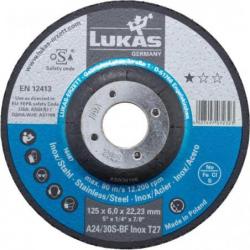 Brusný kotouč T27 na nerezovou ocel 150x6 mm s klikou • Vtools.cz