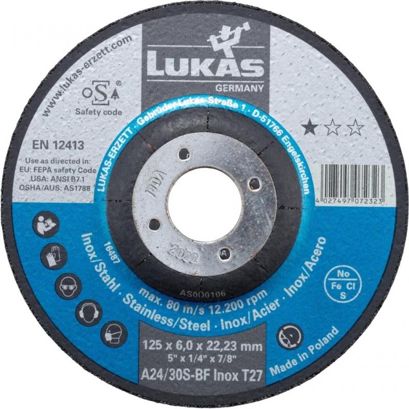 Brusný kotouč T27 na nerezovou ocel 150x6 mm s klikou • Vtools.cz
