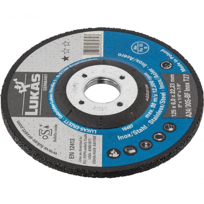 Brusný kotouč T27 na nerezovou ocel 150x6 mm s klikou • Vtools.cz