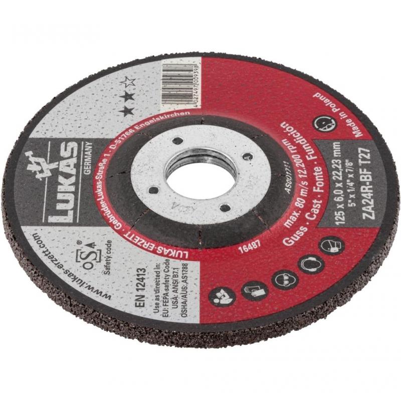 Brusný kotouč T27 na litinu s odsazením 125x6 mm • Vtools.cz