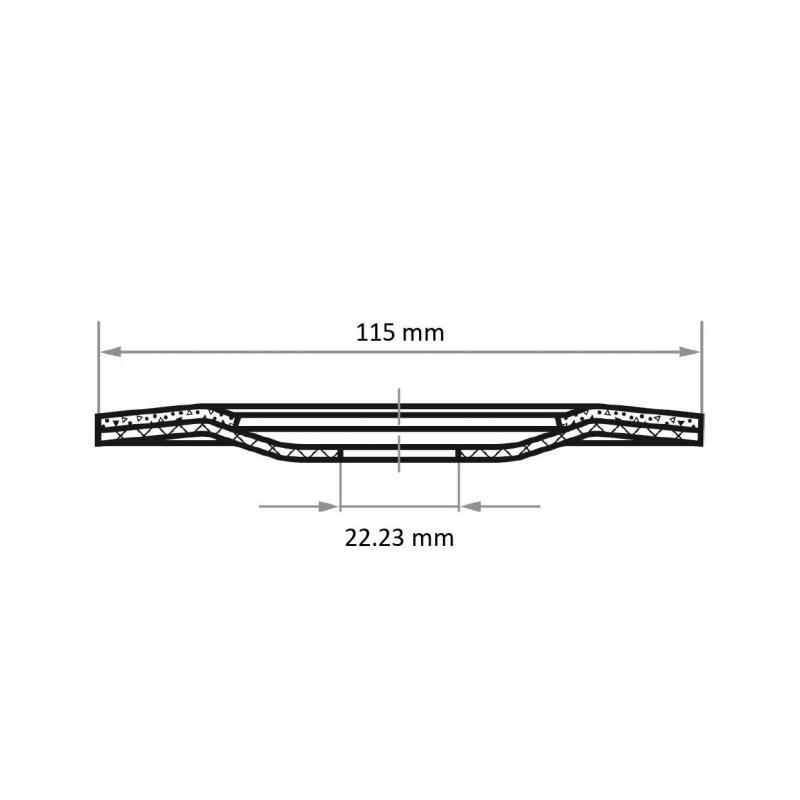 Brusný kotouč SHF Ø 115 mm zrnitost karbidu křemíku 24 • Vtools.cz