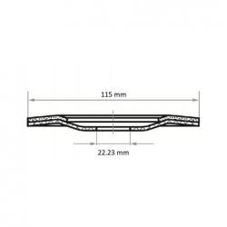 Brusný kotouč Semi-flex. SHF Ø 115 mm zrno karbidu křemíku 60 • Vtools.cz