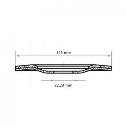 Brusný kotouč Semi-flex. SHF Ø 125 mm zrno karbidu křemíku 36 • Vtools.cz