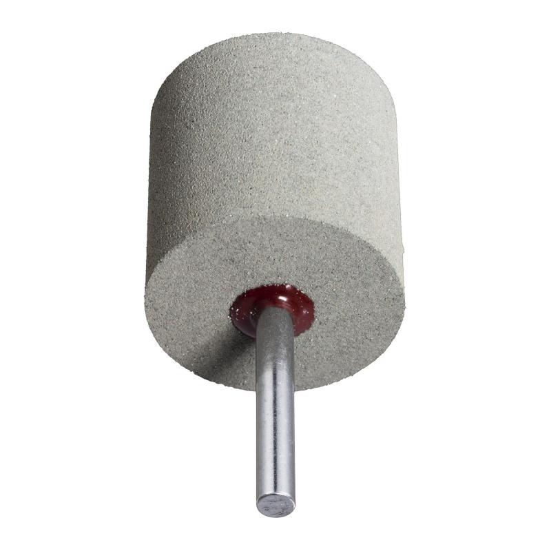 Leštící tělísko P6ZY válcová jemná 8x10 mm stopka 3 mm zrnitost karbidu křemíku 240 • Vtools.cz